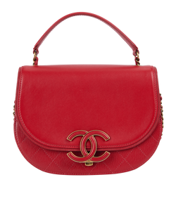 Small Coco Curve, Leather, Red, 23128993, (2017),AC, 3*